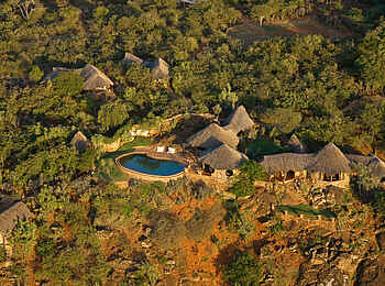 Ol Malo: Luftbild der Lodge