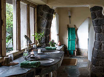Volcanoes Virunga Lodge: Gästebad Volcanoes Virunga Lodge: Gästebad