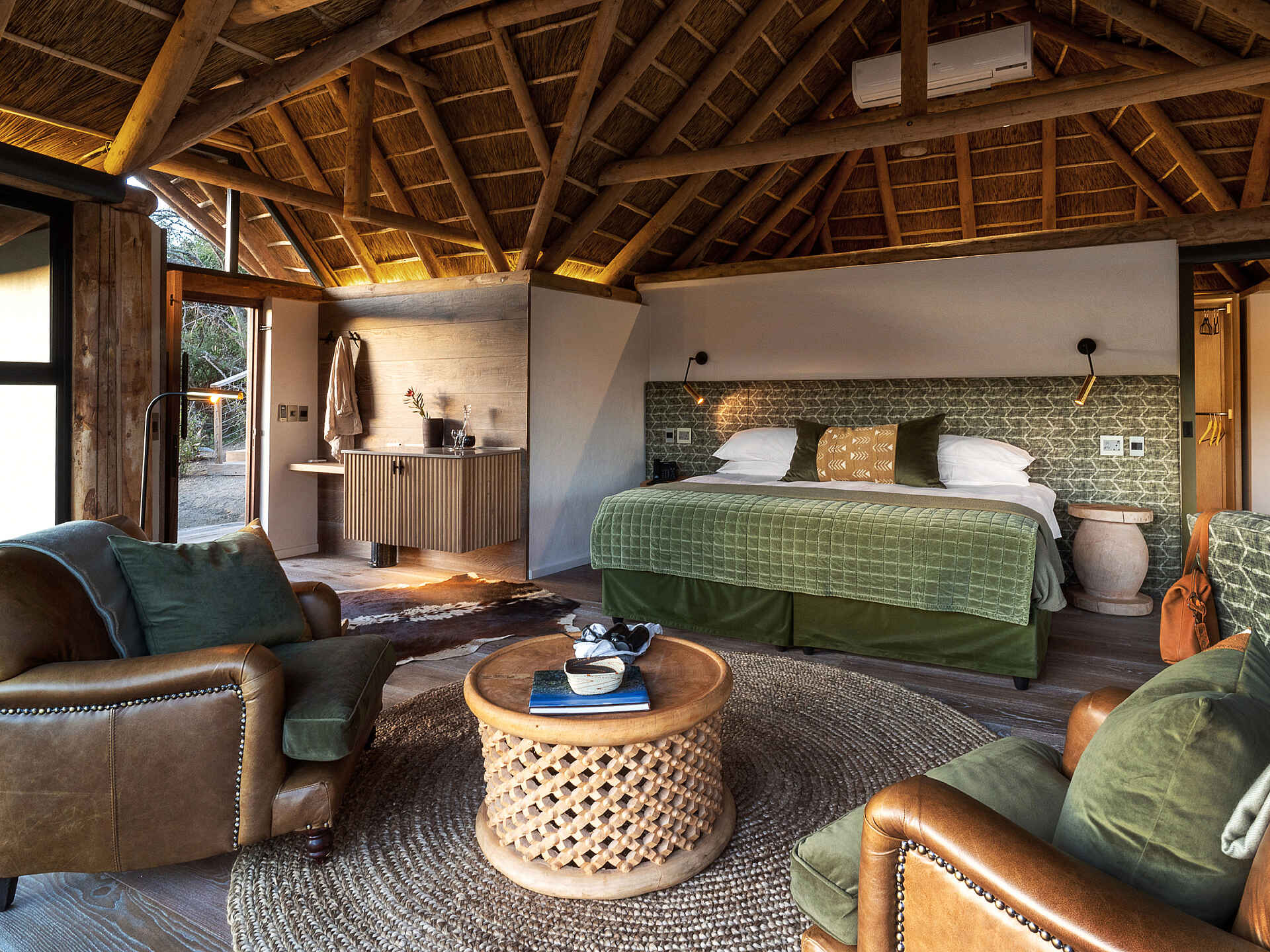 Great Fish River Lodge: Blick in eines der Schlafzimmer