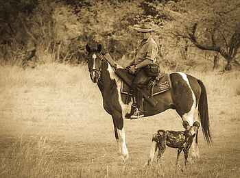 Macatoo Camp: Ranger und Afrikanischer Wildhund