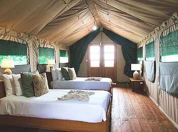 Nyana Lodge: Blick hinein