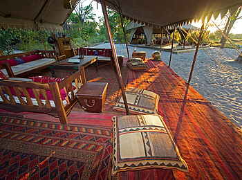 Selinda Explorers Camp: Nachmittagslich Selinda Explorers Camp: Nachmittagslich