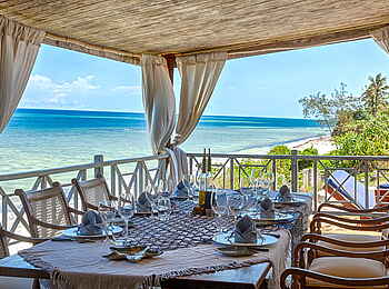 Alfajiri Villas: Speisesaal der Cliff Villa