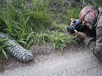 Kwihala Camp: Fotograph am Boden