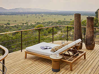 Laba Grumeti Art Lodge: Die Terrasse einer Safari Suite
