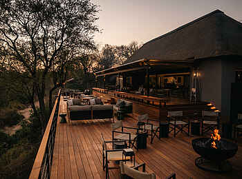 Simbambili Game Lodge: Abendstimmung