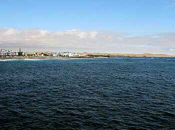 Desert Breeze Lodge: Blick auf Swakopmund Desert Breeze Lodge: Blick auf Swakopmund