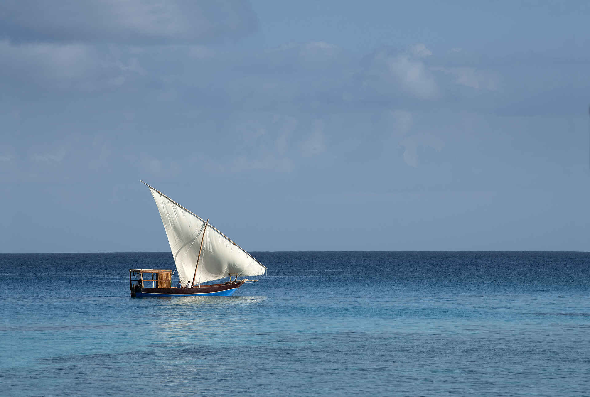 andBeyond Mnemba Island Lodge: Ein Dhow Ausflug