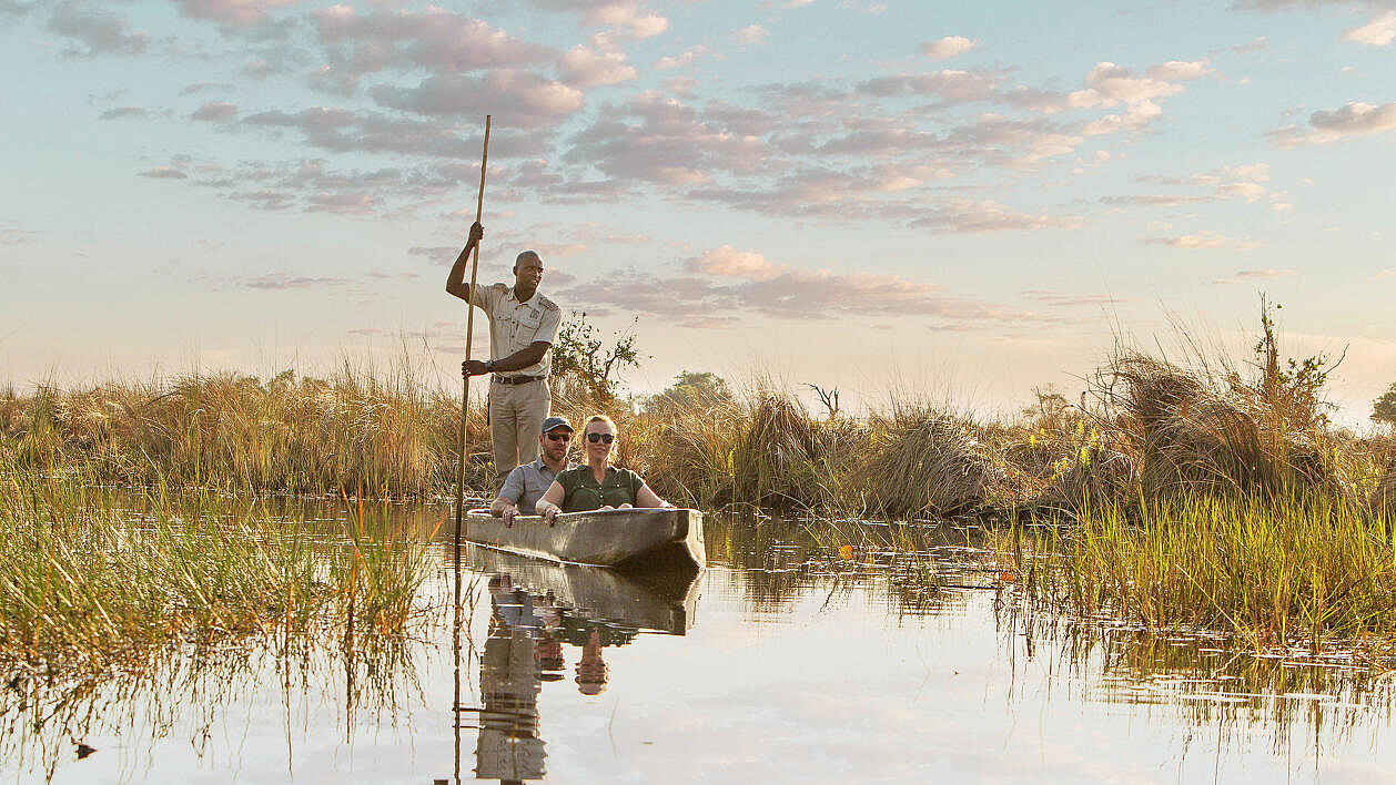 Camp Okavango: Mokoro Fahrt