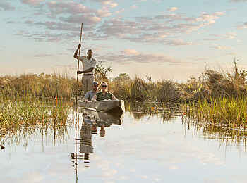 Camp Okavango: Mokoro Fahrt Camp Okavango: Mokoro Fahrt