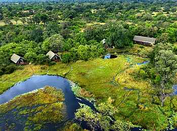 Duke´s Camp: Luftansicht des Camps