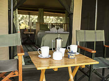 Porini Amboseli Camp: Kaffeetisch Porini Amboseli Camp: Kaffeetisch