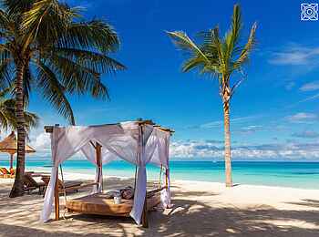 Zuri Zanzibar: Gemütliche Strandbetten