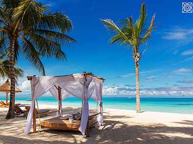 Zuri Zanzibar: Gemütliche Strandbetten