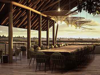 Chobe Savanna Lodge: Speisebereich