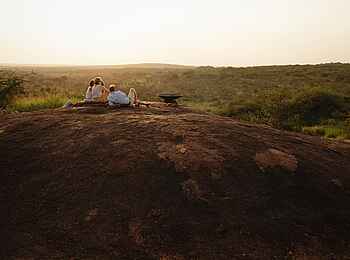 Kusini Serengeti Camp: Feuerstelle mit Aussicht