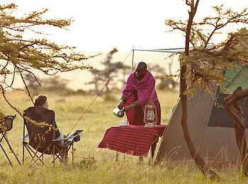 Naboisho Camp: Guten-Morgen-Tee