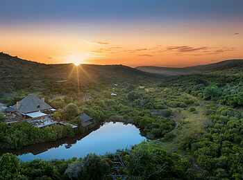 Bayethe Lodge: Blick auf die Lodge Bayethe Lodge: Blick auf die Lodge