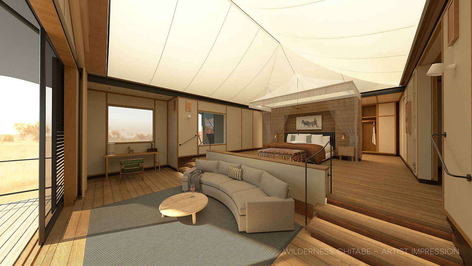 Chitabe Camp: Eine Gästesuite Chitabe Camp: Eine Gästesuite