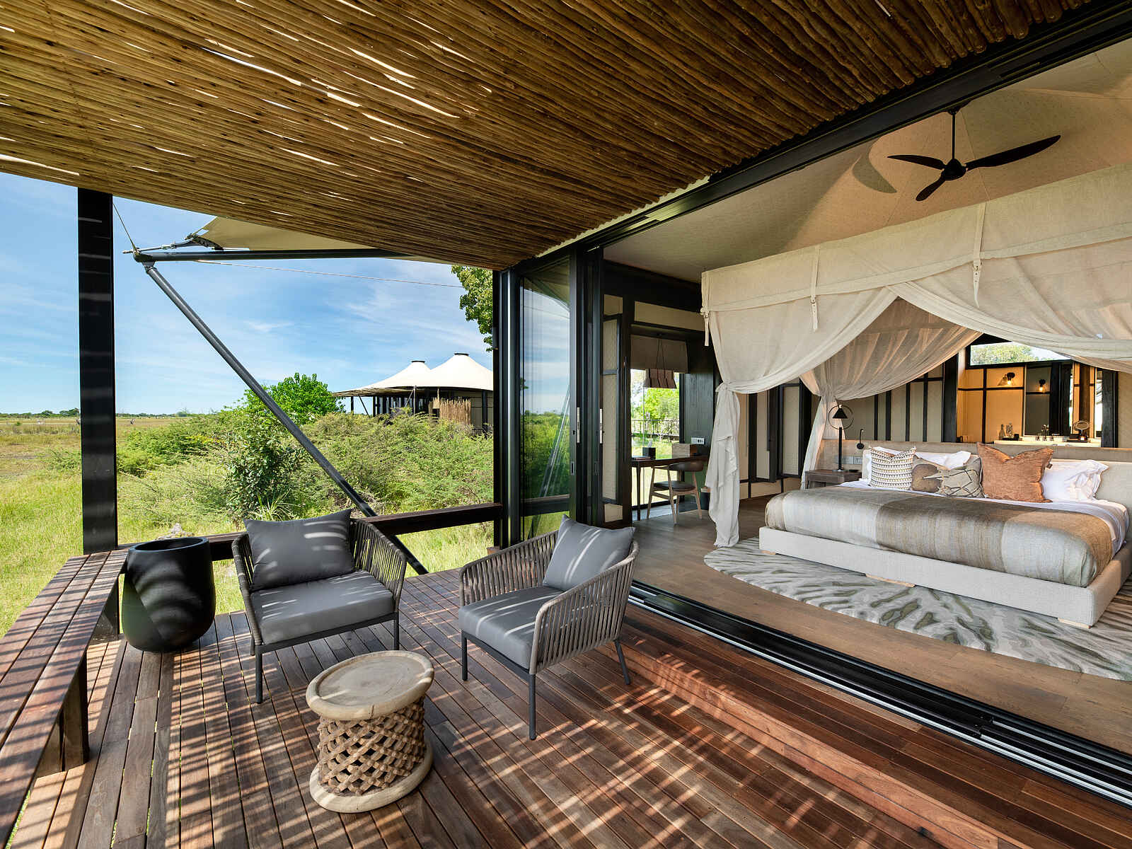Daunara Safari Camp: Schlafzimmer mit Veranda Daunara Safari Camp: Schlafzimmer mit Veranda