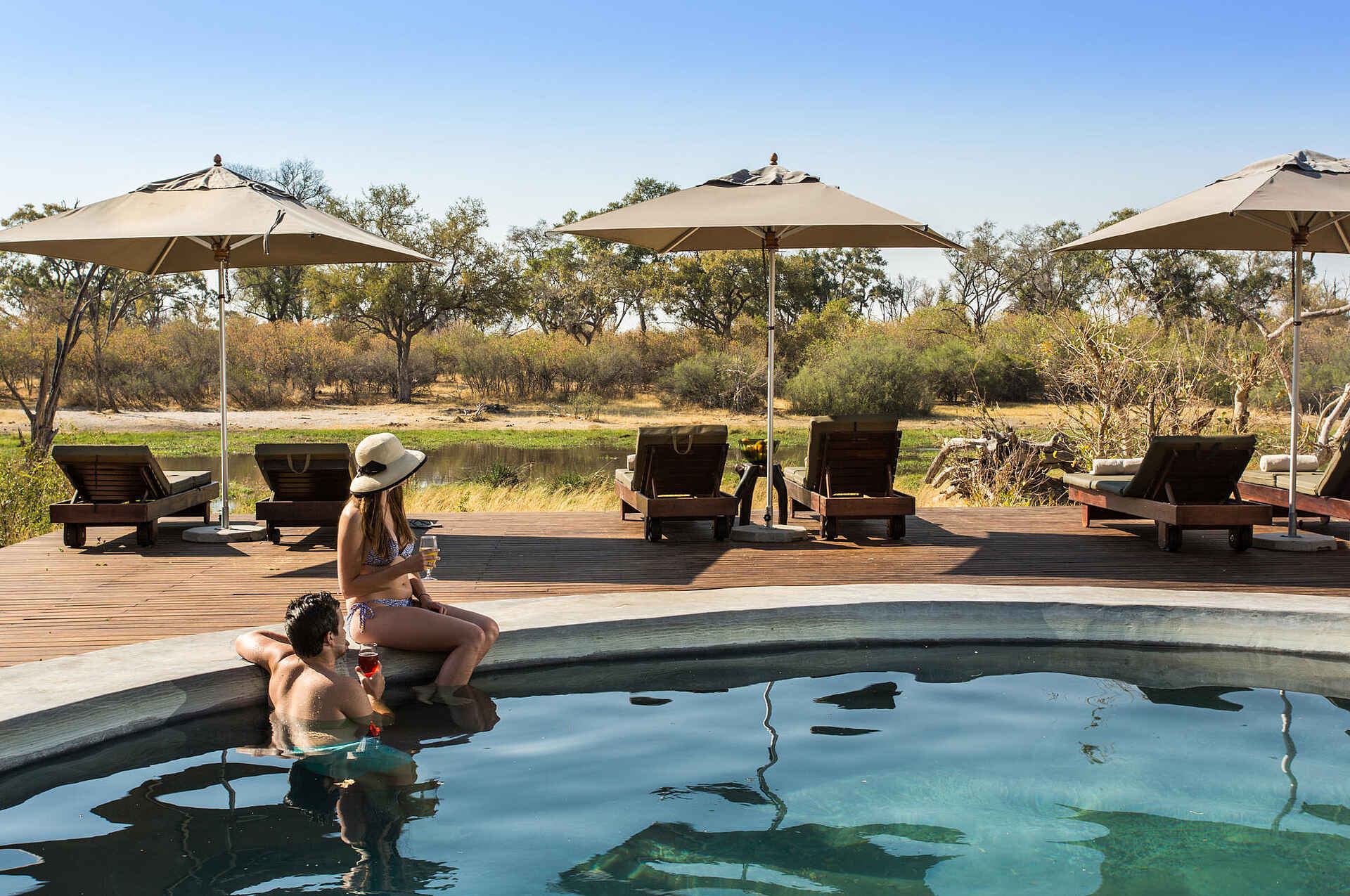 Machaba Camp: Am Pool