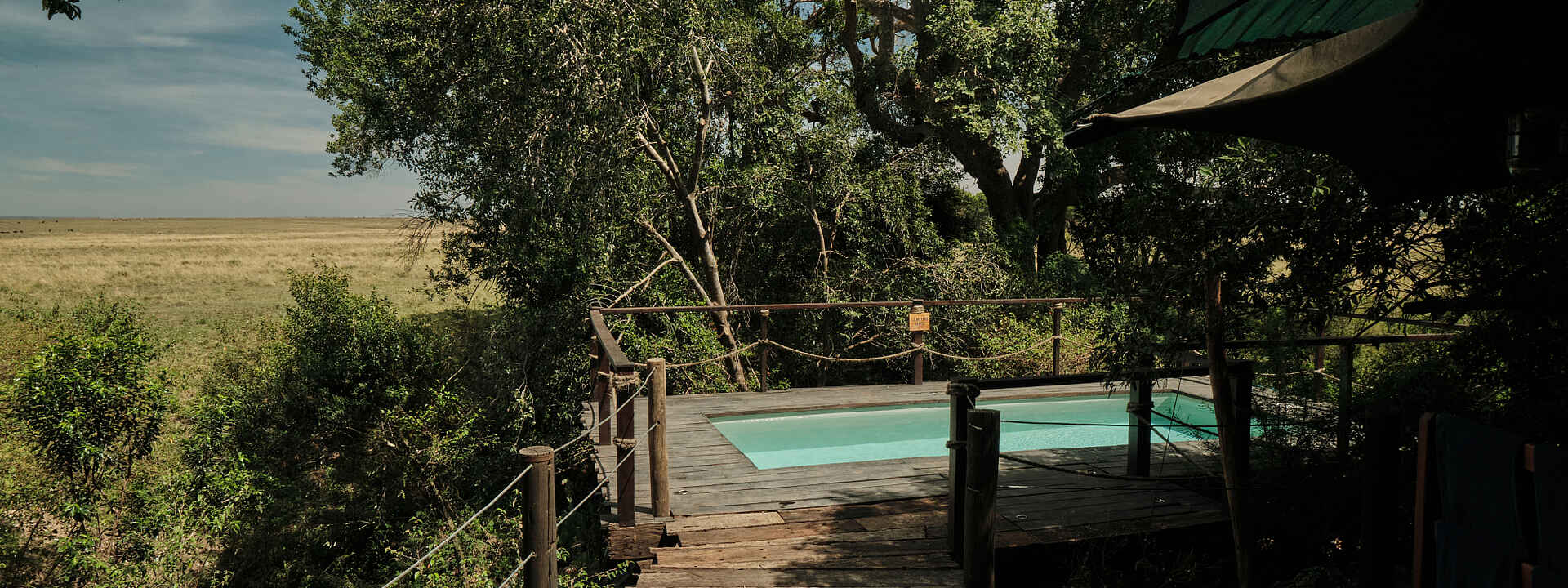 Der Pool der Mara Plains Jahazi Suite