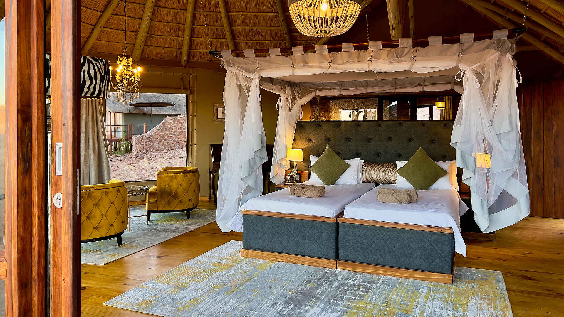 Namib Outpost: Schlafzimmer einer Suite