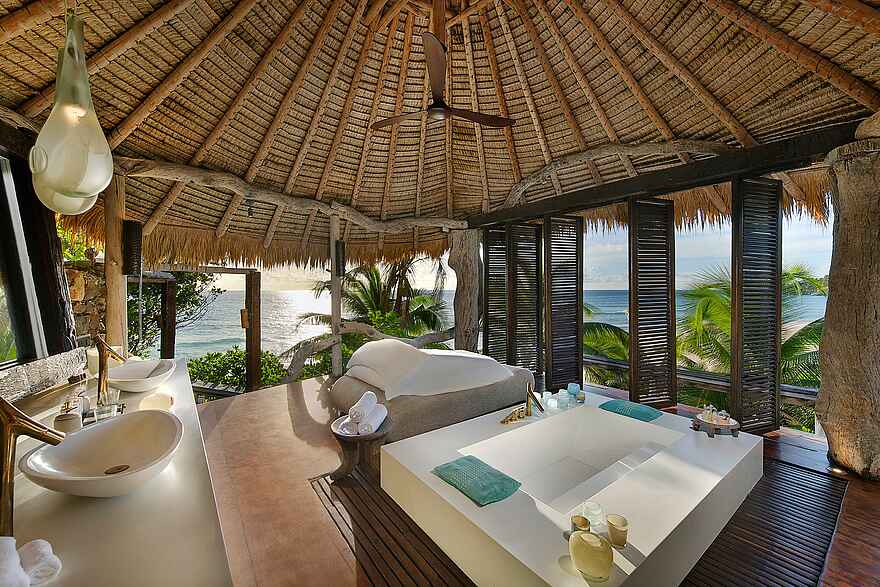 North Island: Das Badezimmer der Villa North North Island: Das Badezimmer der Villa North