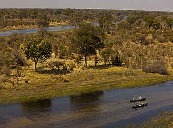 Selinda Explorers Camp: Luftbild vomn Selinda Spillway Selinda Explorers Camp: Luftbild vomn Selinda Spillway