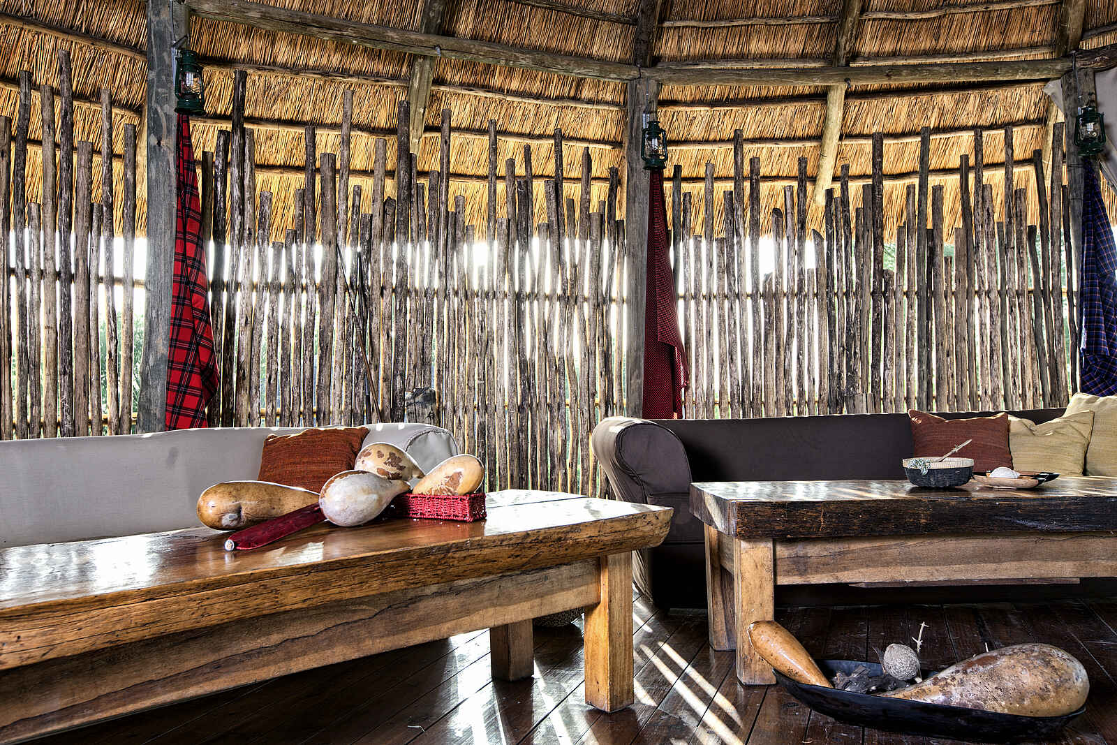 Tarangire River Camp: Innenansicht der Lounge Tarangire River Camp: Innenansicht der Lounge