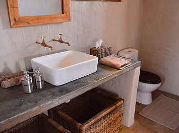 Chobe Elephant Camp: Waschtisch Chobe Elephant Camp: Waschtisch