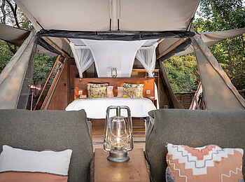 Shawa Luangwa Camp: Luxury Tent Doppelbett