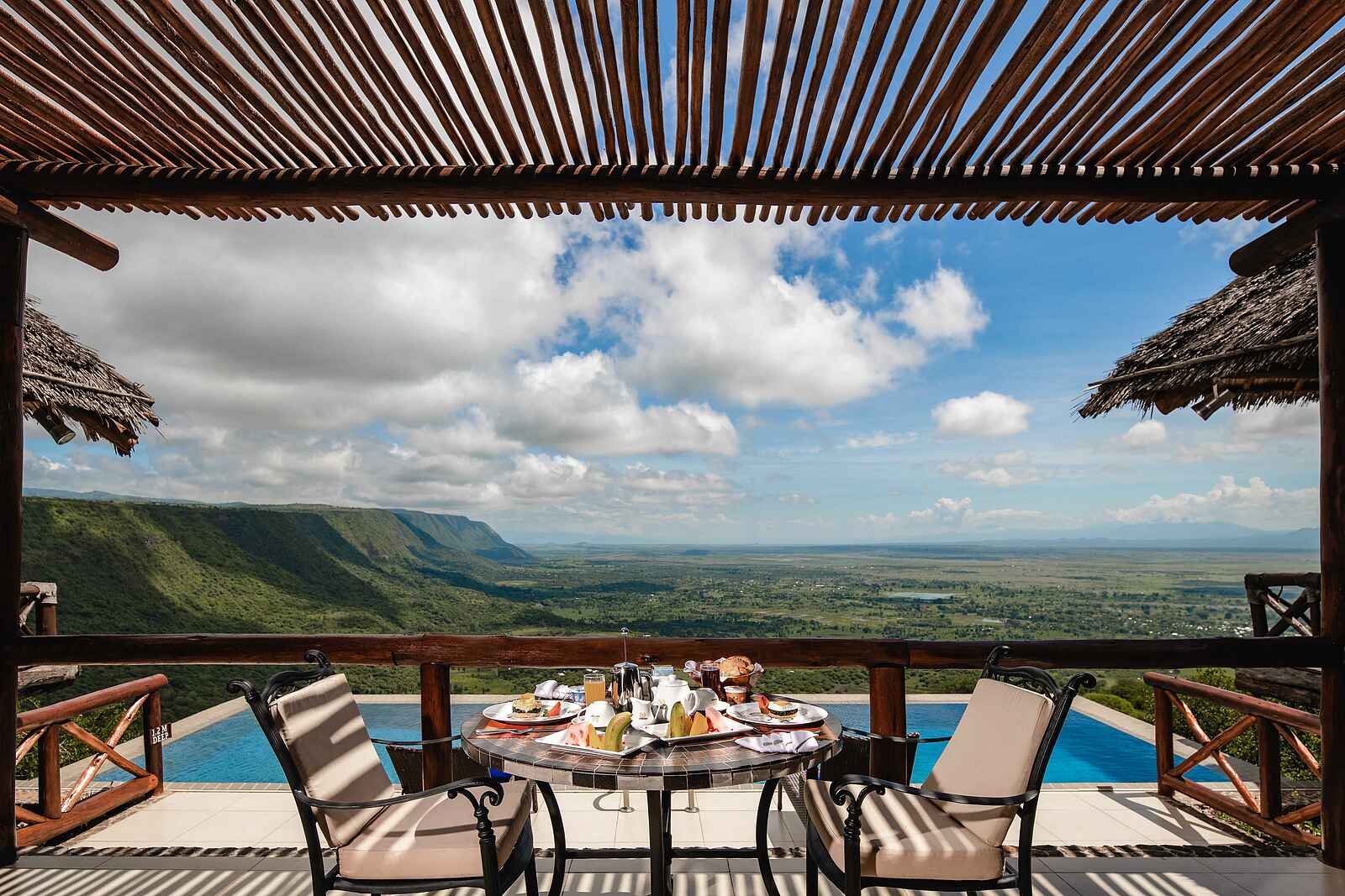 Lake Manyara Kilimamoja Lodge: Terrasse der Presidential Suite Lake Manyara Kilimamoja Lodge: Terrasse der Presidential Suite