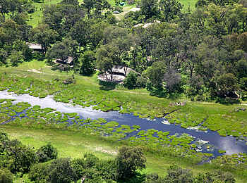 Machaba Camp: Luftbild Machaba Camp: Luftbild