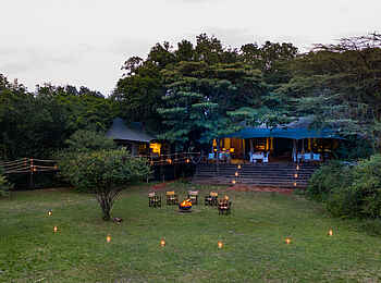 Mara Plains Camp: Der Hauptbereich Mara Plains Camp: Der Hauptbereich