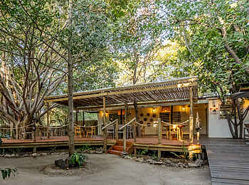 Maun Waterfront Guesthouse: Der Zentralbereich Maun Waterfront Guesthouse: Der Zentralbereich