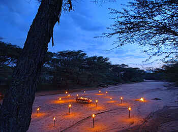 Saruni Samburu: Romantisches Abendessen