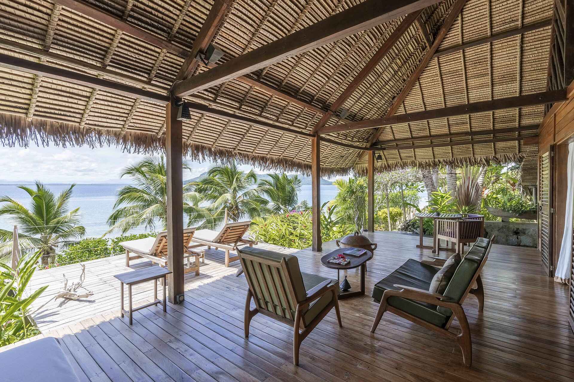 Time + Tide Tsara Komba: Die Veranda der Ocean View Zimmer Time + Tide Tsara Komba: Die Veranda der Ocean View Zimmer