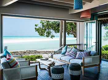 Anantara Medjumbe Island Resort: Lounge im Erdgeschoss