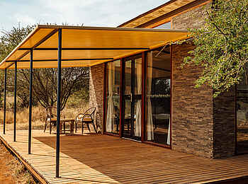 Elephant Gorge Camp: Deluxe Room Terrasse
