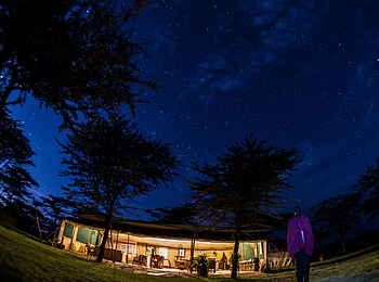 Kicheche Bush Camp: Lounge in der Nacht