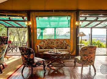 Kirawira Serena Camp: Sitzgruppe