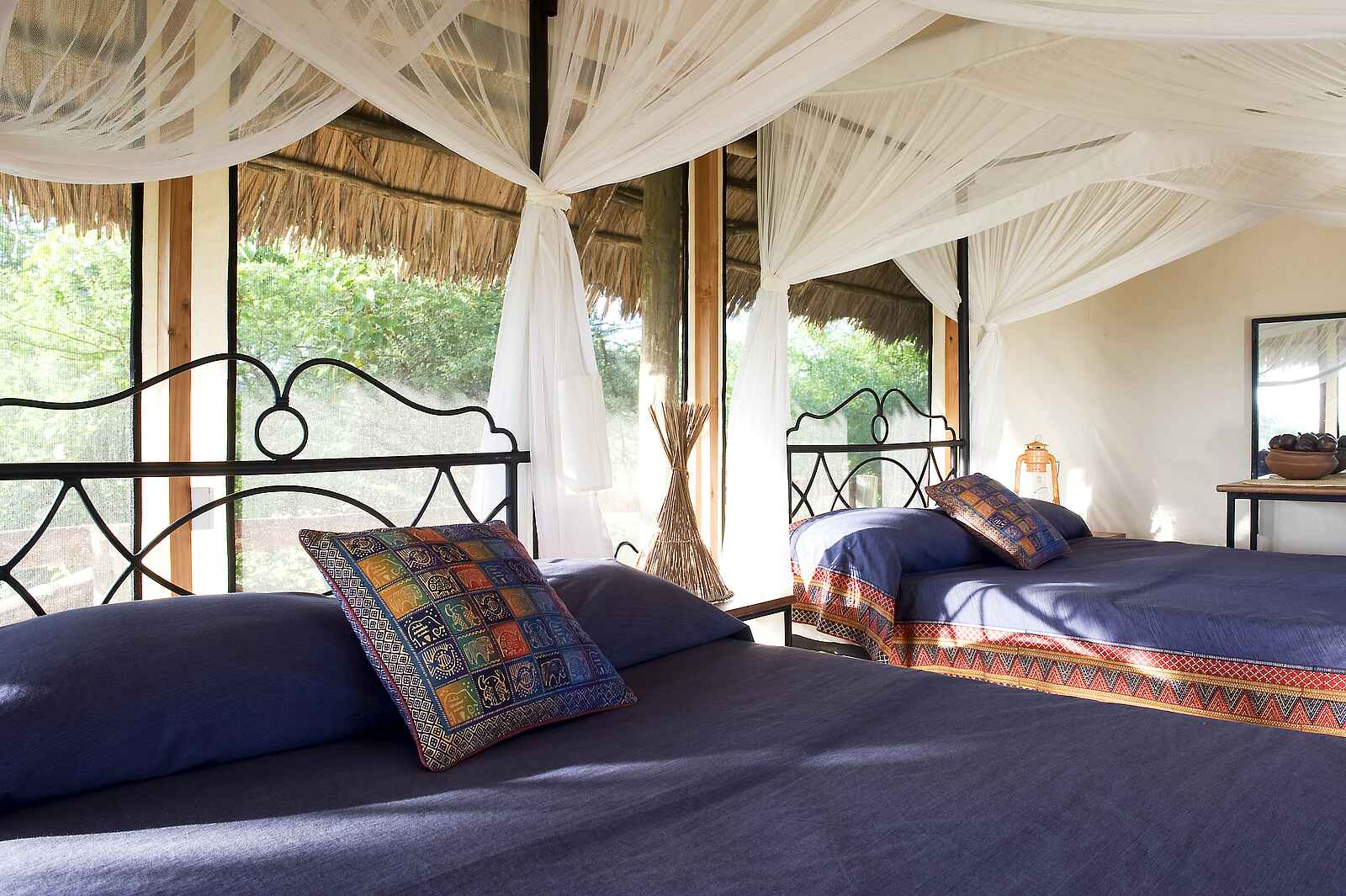 Lake Burunge Tented Camp: Twinbetten Lake Burunge Tented Camp: Twinbetten