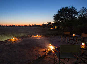 Little Machaba Camp: Sonnenuntergang im Camp