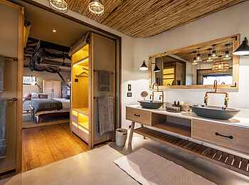 Puku Ridge Camp: Hochwertiges Badezimmer Puku Ridge Camp: Hochwertiges Badezimmer