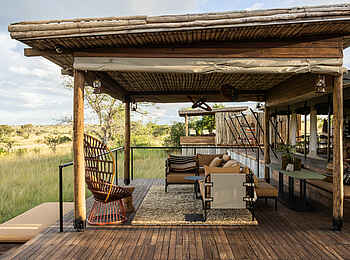 Singita Mara River Tented Camp: Die Terrasse Singita Mara River Tented Camp: Die Terrasse
