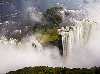 Sanctuary Sussi & Chuma: Luftaufnahme der Viktoriafälle