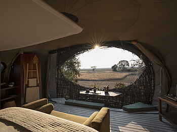 Chisa Busanga Camp: Nestl Blick hinaus