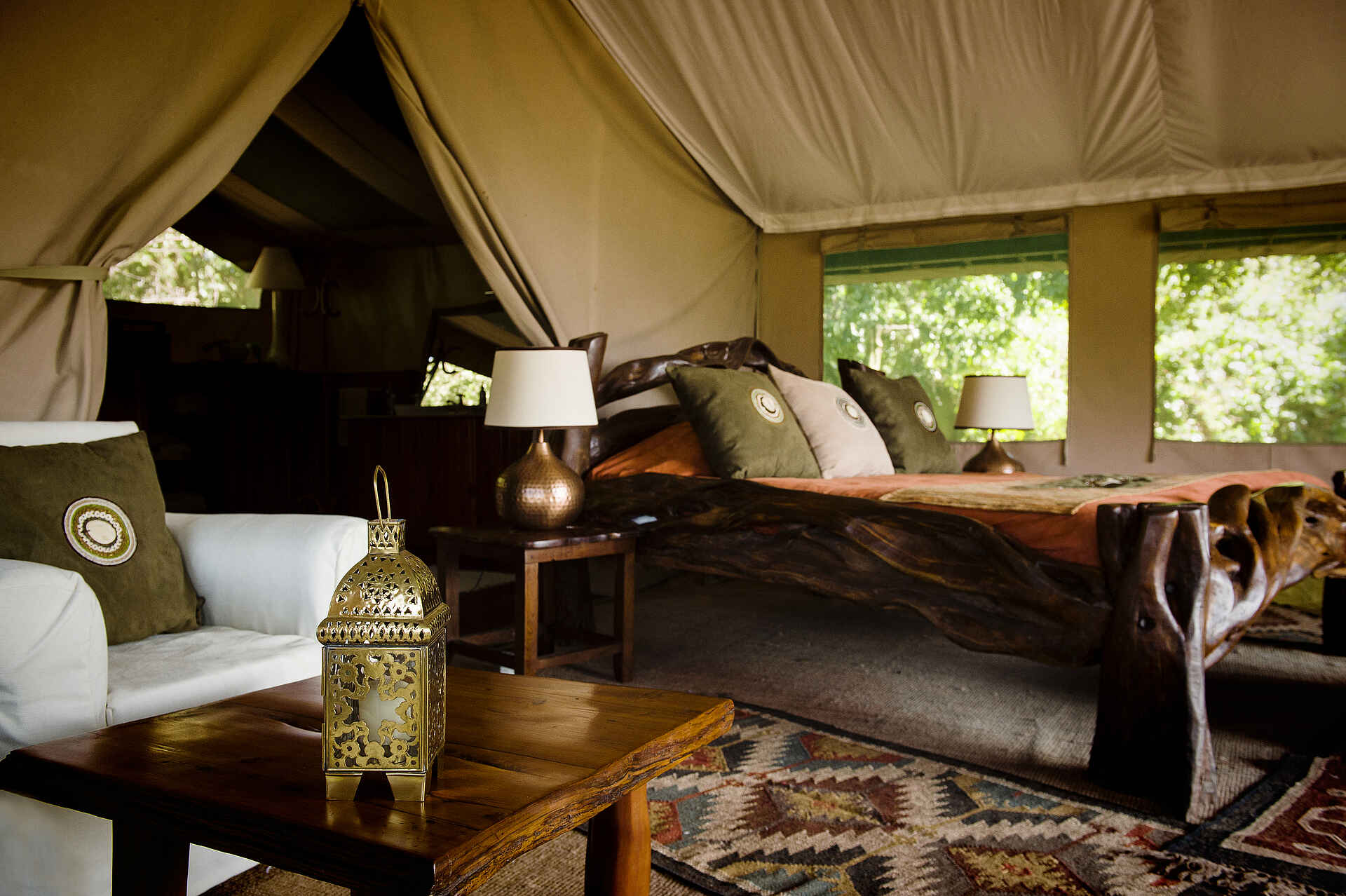 Governors' Camp Collection, Governors' Il Moran Camp, Kenia, Luxus, Masai Mara, Gästeunterkünfte, Zelt, Afrikarma, Afrikarma Safaris, Afrikarma Safaris - Wildnis. Hautnah., afrikarma.de