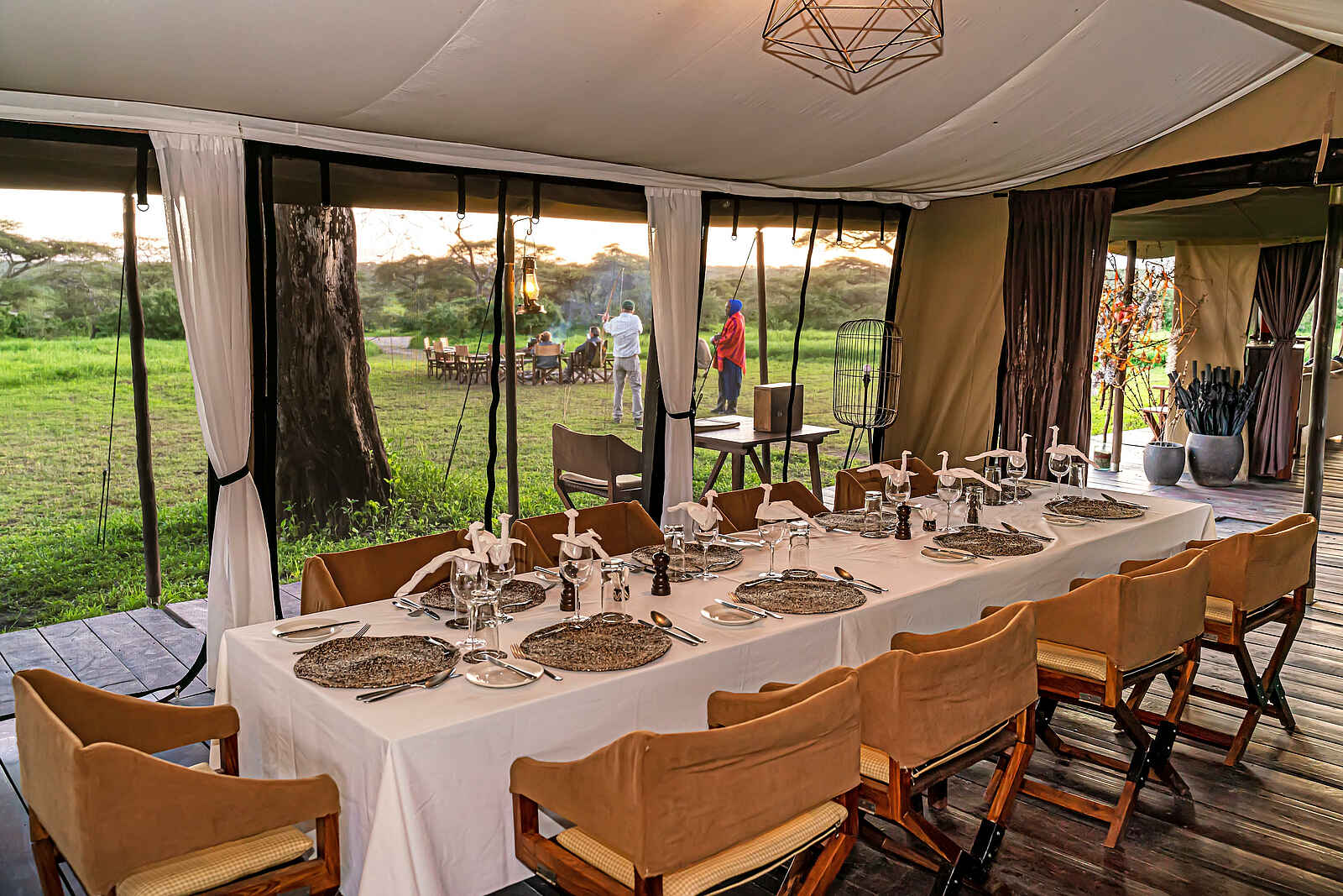 Lemala Mara Tented Camp: Dinner Lemala Mara Tented Camp: Dinner